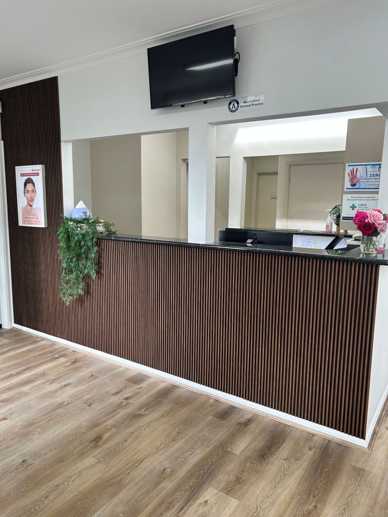 Main reception of the clinic